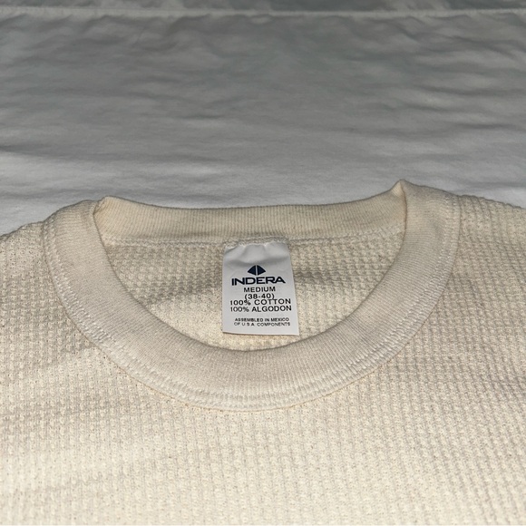 Indera Men’s Medium Heavyweight Waffle Knit Thermal Shirt - Picture 4 of 6